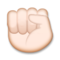 Raised Fist - Medium Light emoji on LG